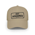 Not Ashamed — Romans 1:16 — Embroidered Cap | The Foundation Collection (Light Colors)