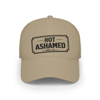 Not Ashamed — Romans 1:16 — Embroidered Cap | The Foundation Collection (Light Colors)