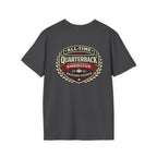 All-Time Quarterback Emeritus T-Shirt — Backyard Division Football Tee