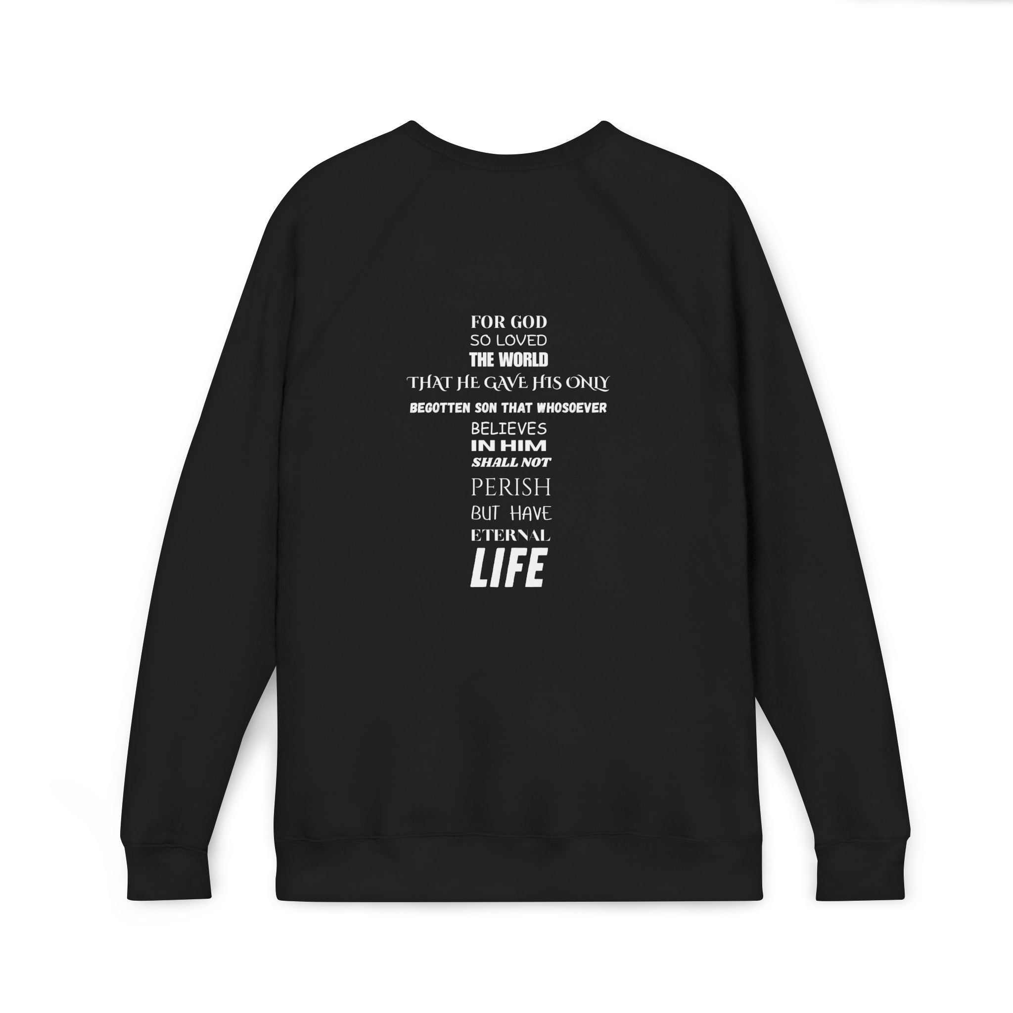 The Foundation — John 3:16 — Raglan Crewneck