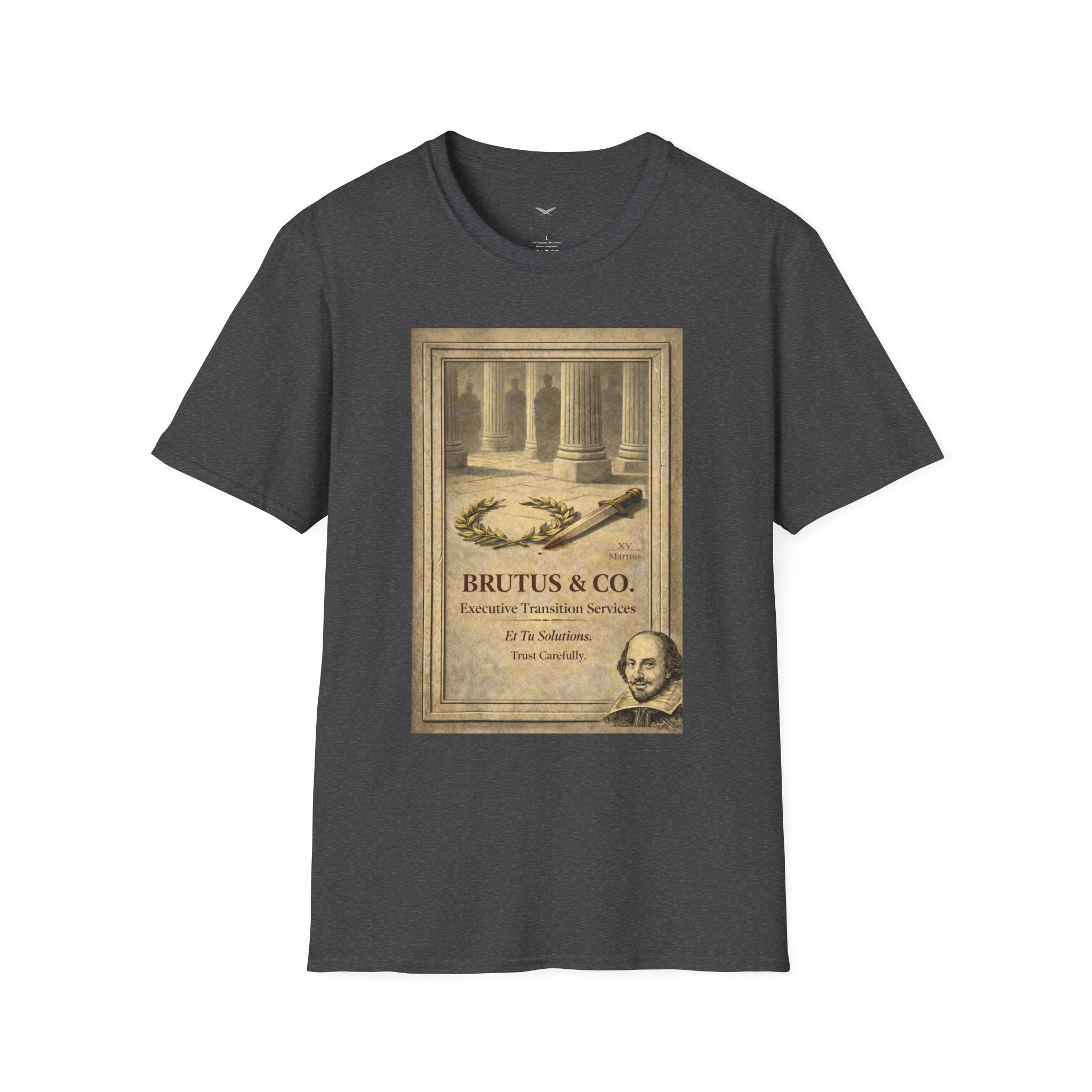 Brutus & Co. Executive Transition Services T-Shirt – Vintage Literary Humor Tee