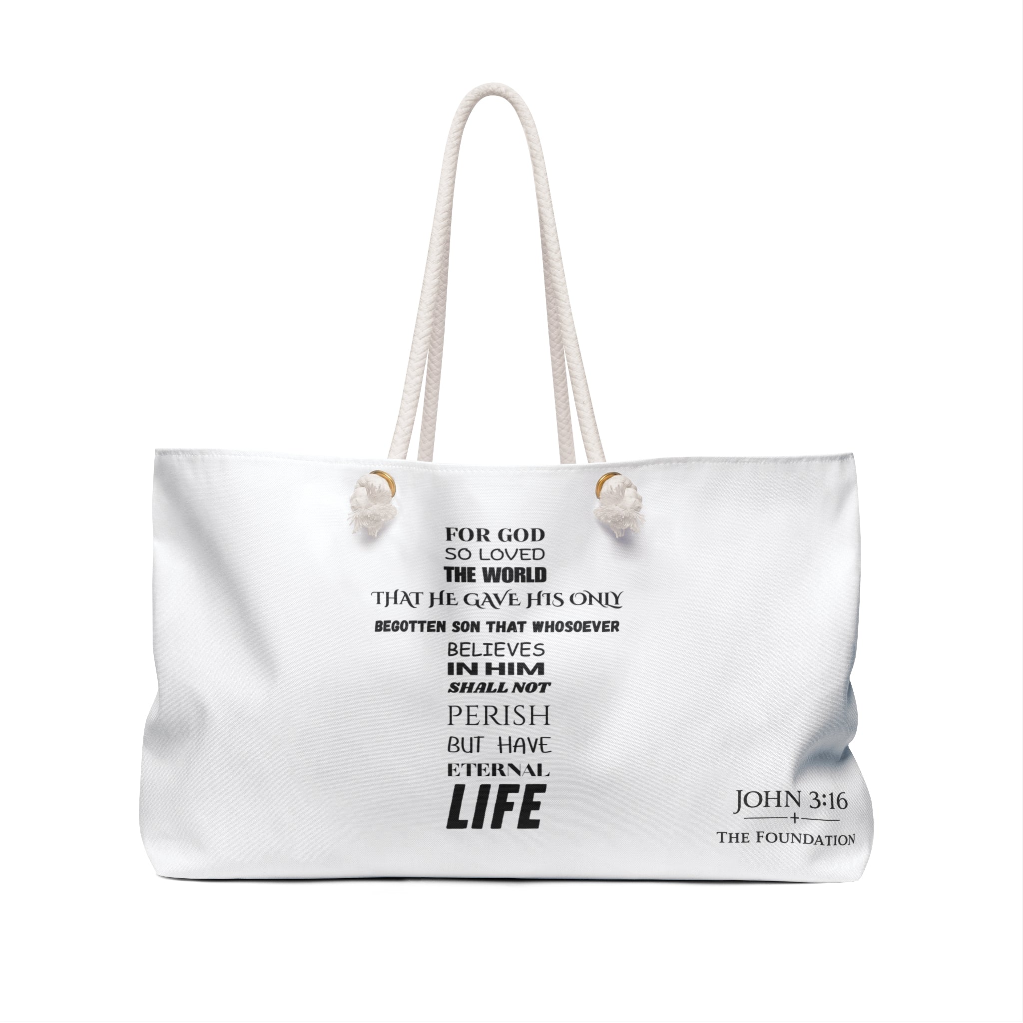 Weekender Bag — John 3:16    From The Foundation