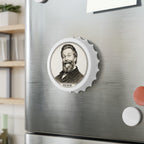 Herm Vintage Portrait Bottle Opener – Funny Bearded Man Tongue-Out Bar Tool