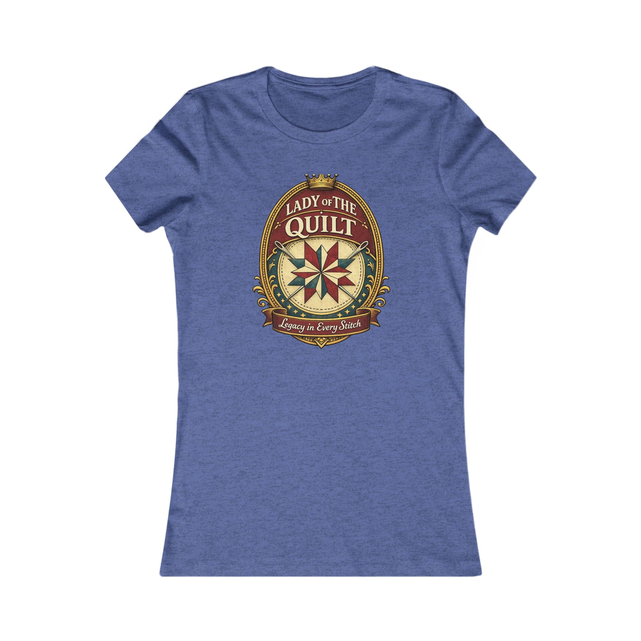 Lady of the Quilt Women's Tee – "Measured, Cut, Perfect" Quilting Shirt