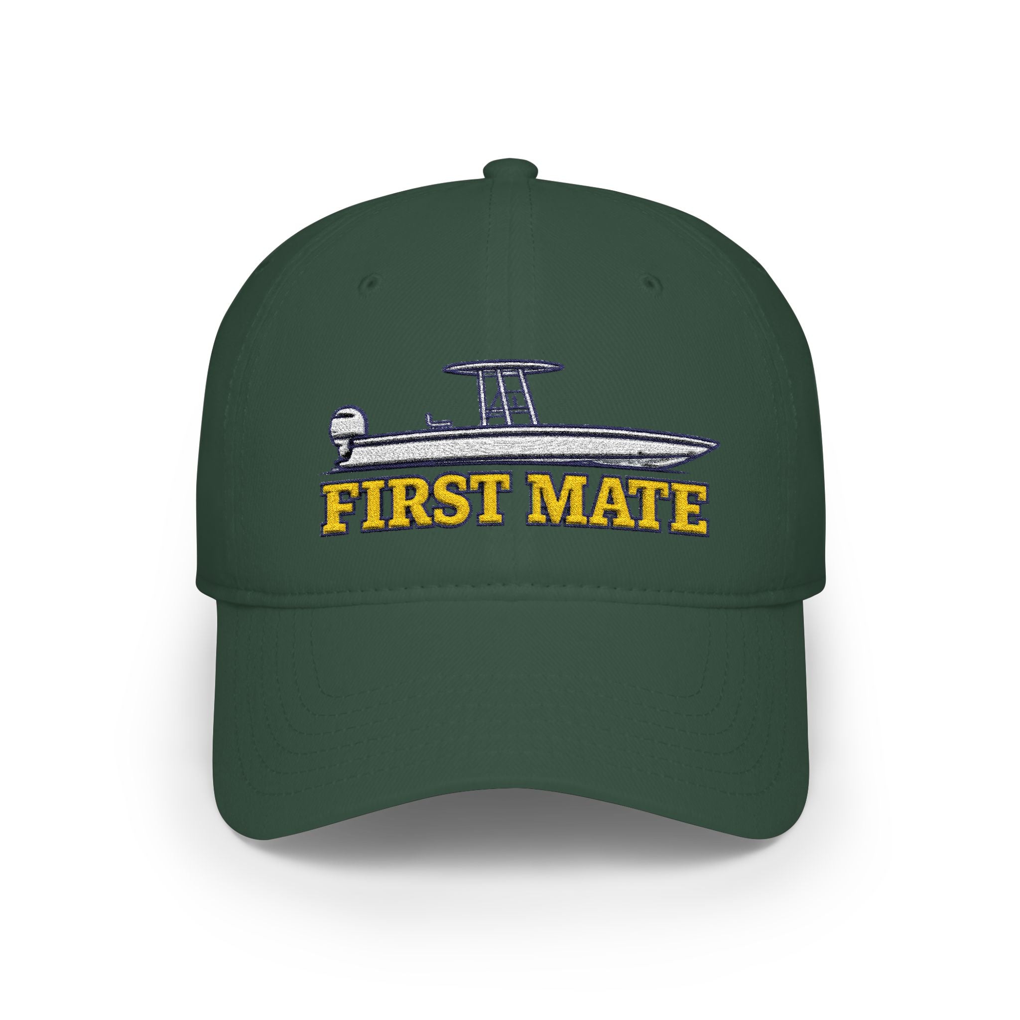 First Mate Center Console Boat Cap – Embroidered Low Profile Baseball Hat