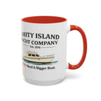 Yacht Company Accent Coffee Mug — "Amity Island Yacht Company: You Need A Bigger Boat"
