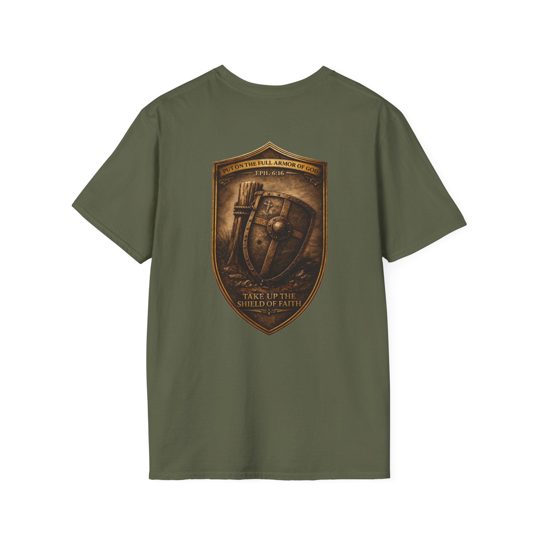 The Armor  — Ephesians 6:16 — In Plain Clothes Tee