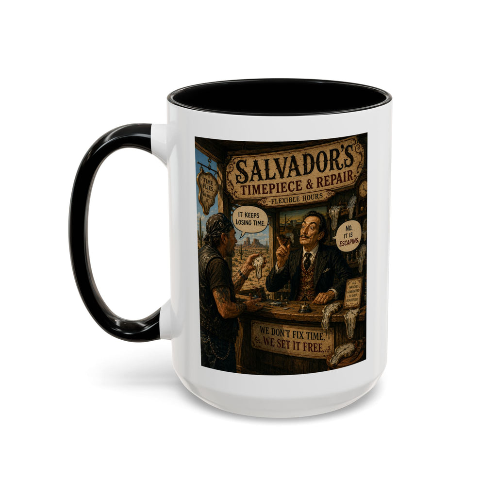 Salvador’s Timepiece & Repair Mug -- From The Road Scholar Society
