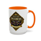 Glue Gun Duchess Coffee Mug — "Her Bond Is Permanent" Accent Ceramic Mug