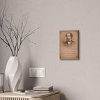 Charles Dickens -- "No one is useless in this world ..." Vintage Literary Canvas Piece