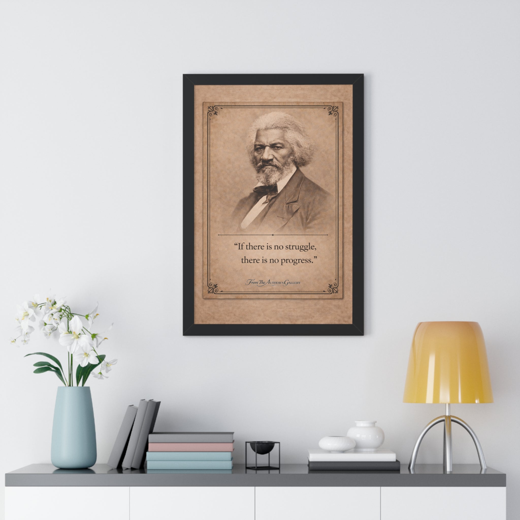 Douglass -- Framed Vintage Literary Print -- The Author's Gallery