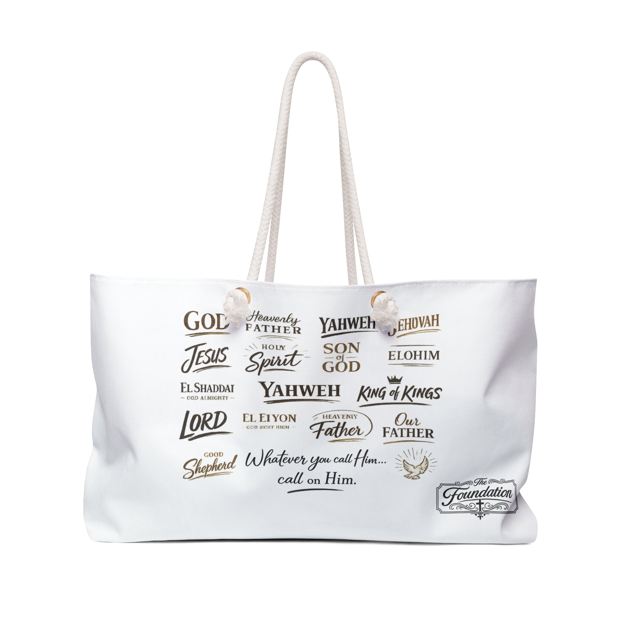 Weekender Bag – "Call on Him"     From The Foundation