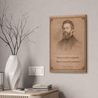 Herman Melville -- “Better to fail in originality than to succeed in imitation.” -- Vintage Literary Canvas Piece
