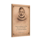 Ernest Hemingway --"There is nothing to writing…" -- Vintage Literary Canvas Piece