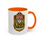 Keeper of the Sacred Shears Coffee Mug — Funny Barber/Hairstylist Gift (11/15oz)