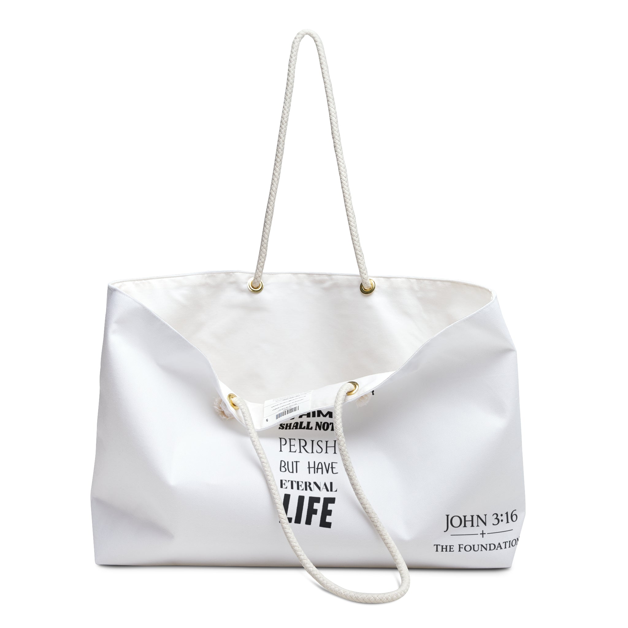 Weekender Bag — John 3:16    From The Foundation