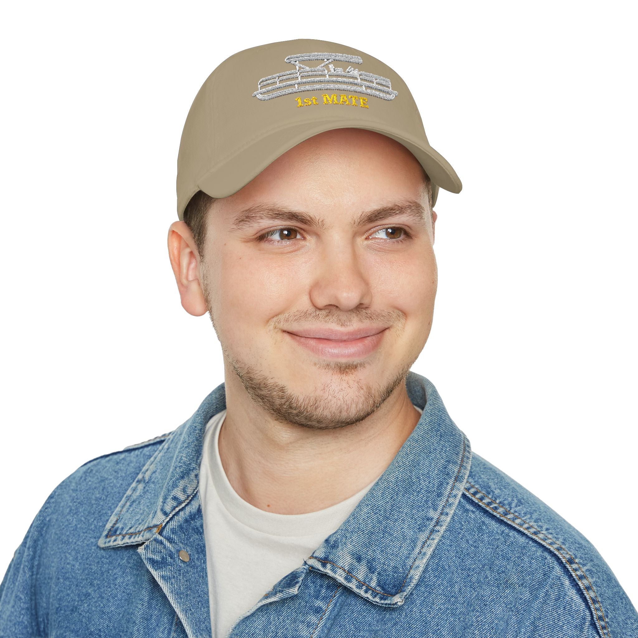 Pontoon Boat 1st Mate Embroidered Low Profile Baseball Cap