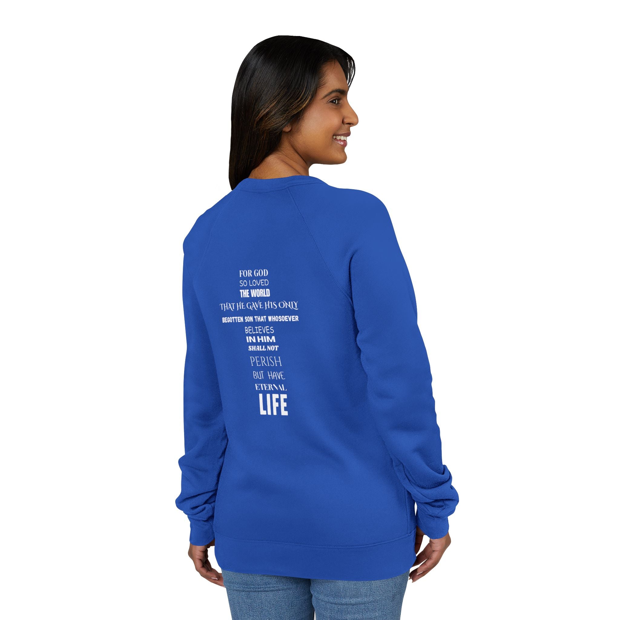 The Foundation — John 3:16 — Raglan Crewneck