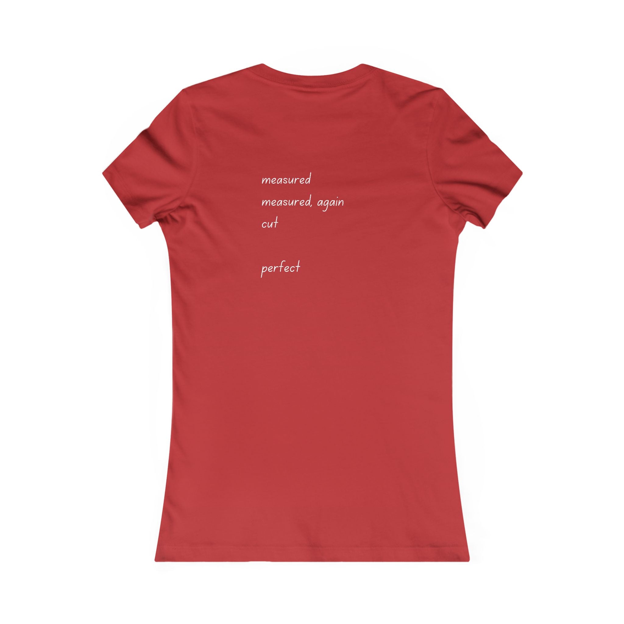 Lady of the Quilt Women's Tee – "Measured, Cut, Perfect" Quilting Shirt