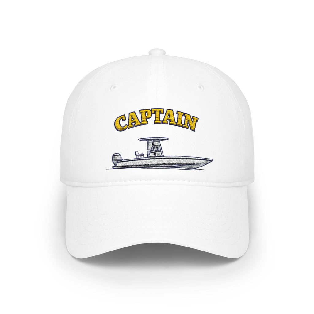 Center Console Captain Hat -- Low Profile Baseball Cap