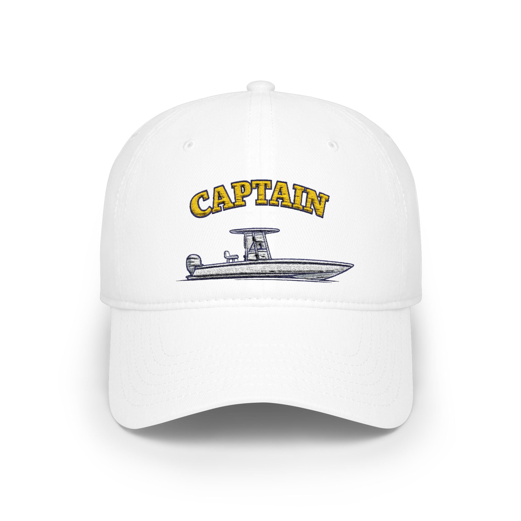 Center Console Captain Hat -- Low Profile Baseball Cap