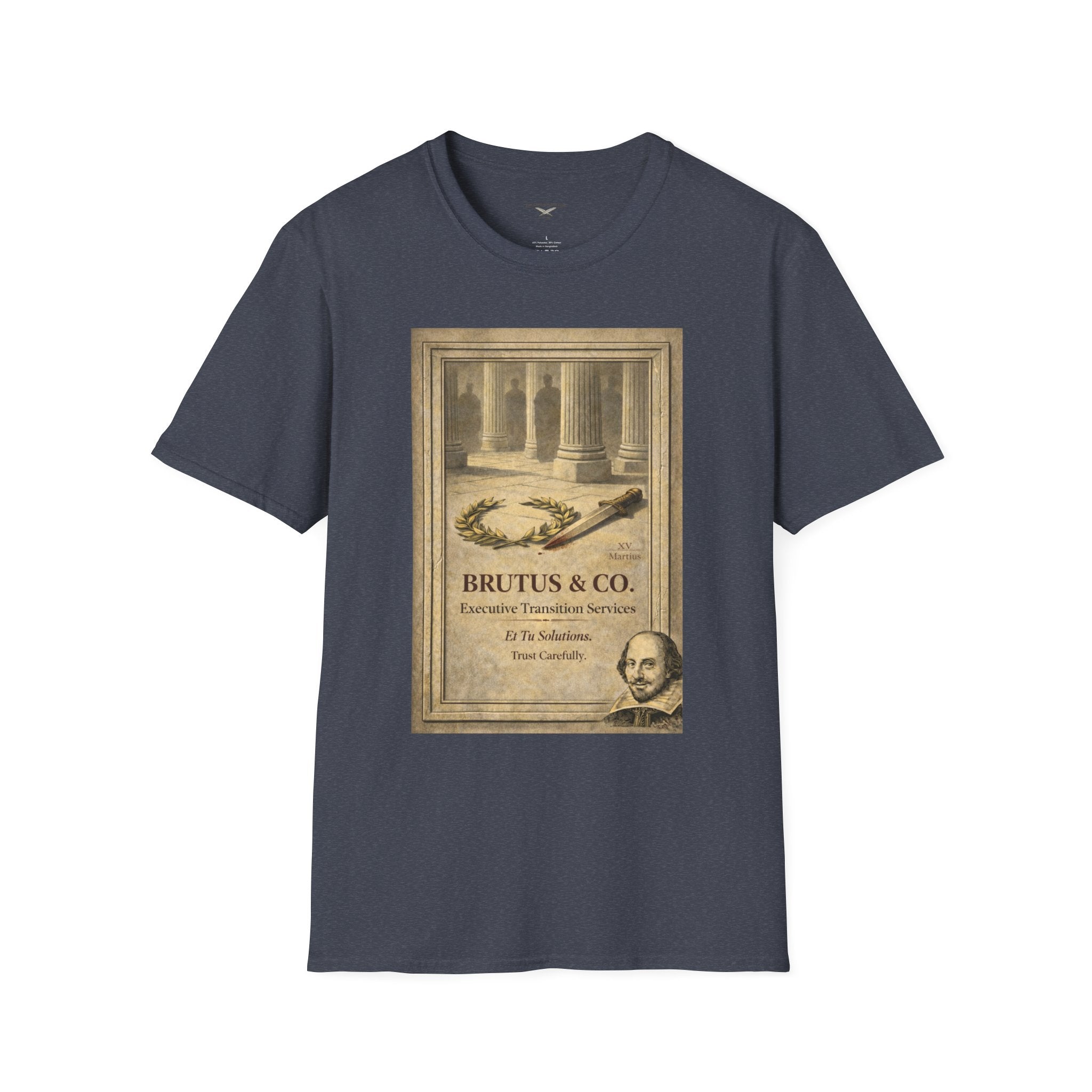 Brutus & Co. Executive Transition Services T-Shirt – Vintage Literary Humor Tee