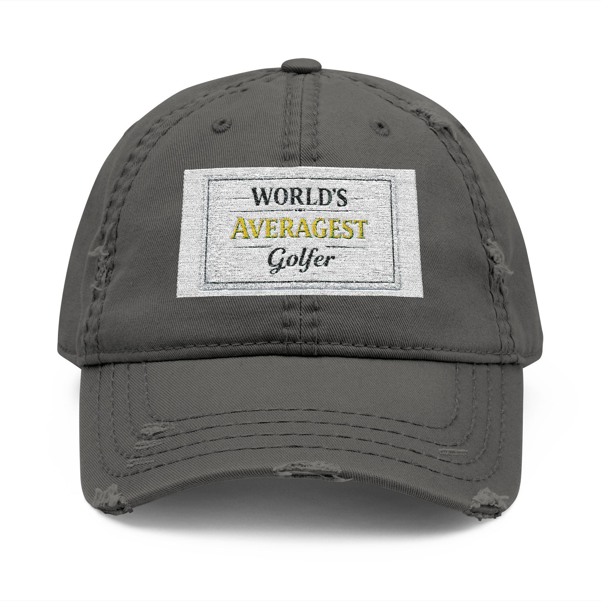 World's Averagest Golfer Distressed Dad Hat