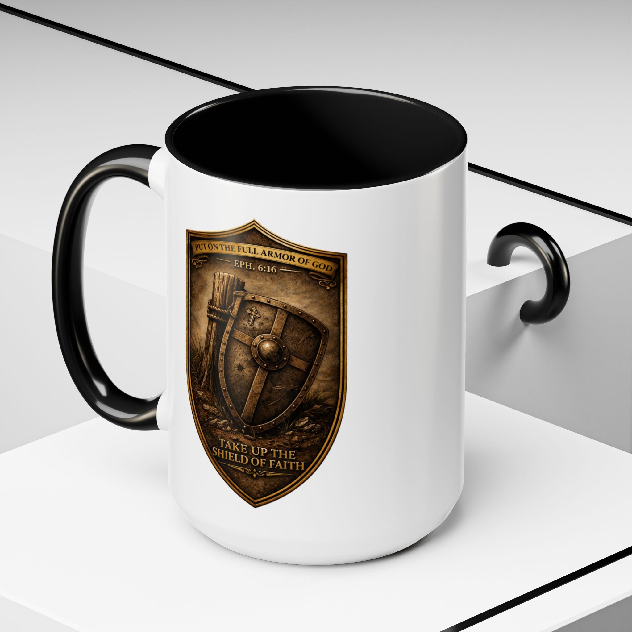Ephesians 6:16 Coffee Mug — The Foundation Collection (15 oz)