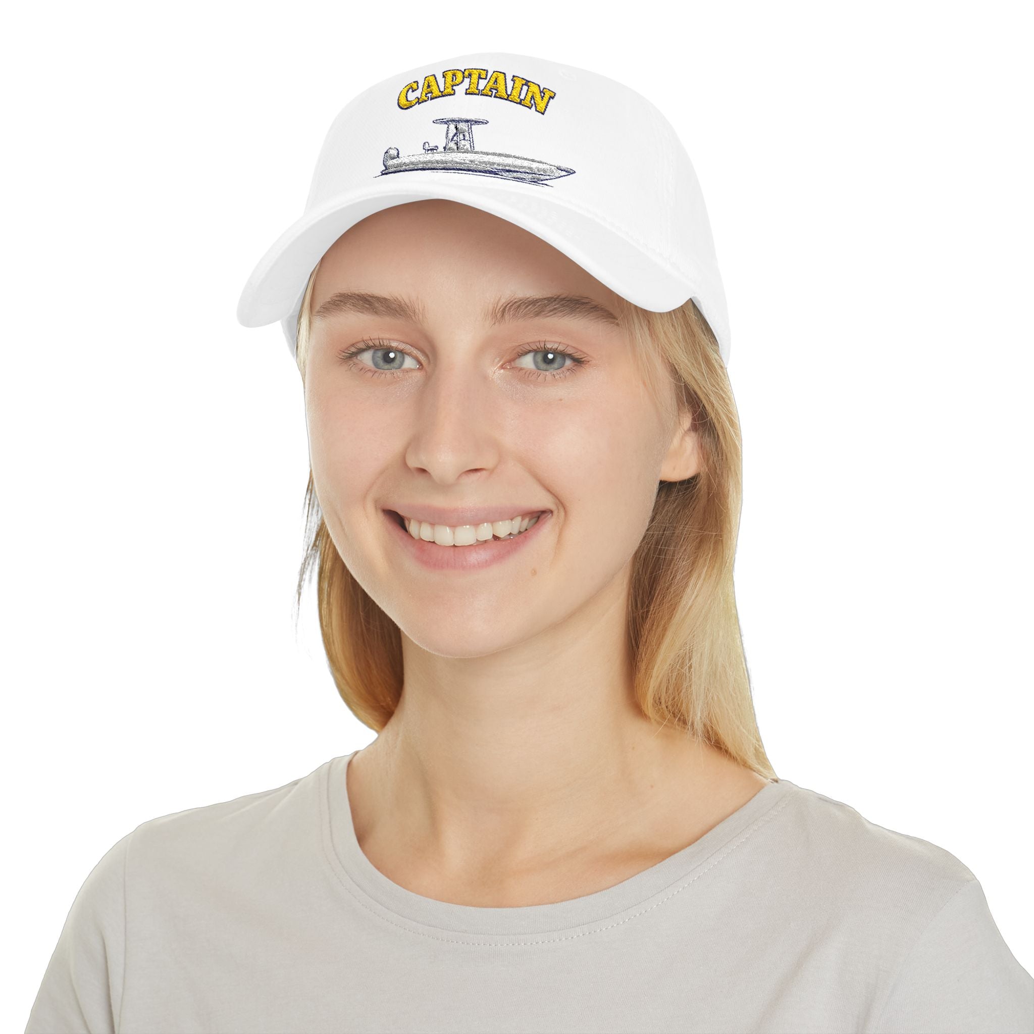 Center Console Captain Hat -- Low Profile Baseball Cap