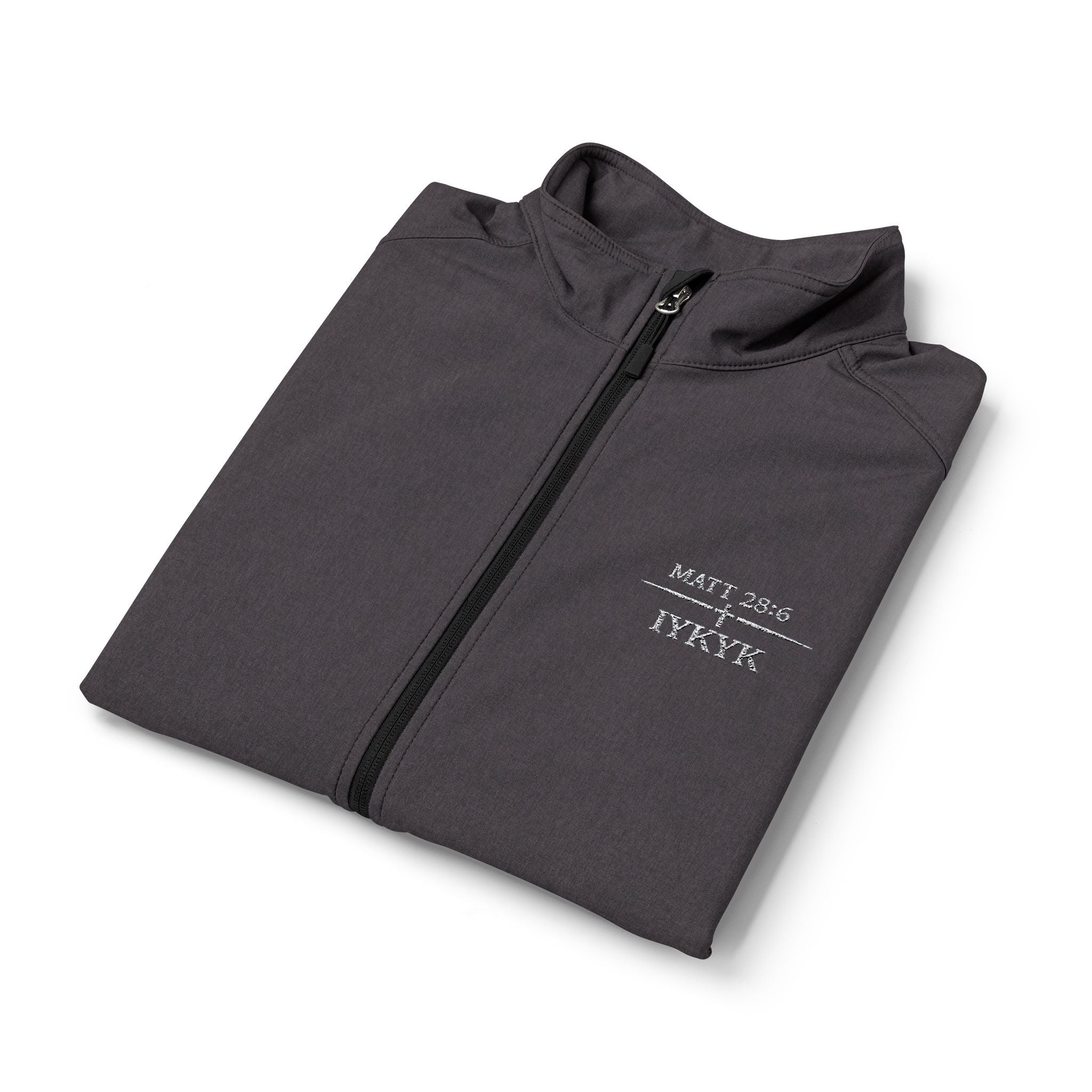 Matt 28:6.  IYKYK.  He is risen. Men's Soft Shell Vest — Lightweight Windproof Outdoor Layer