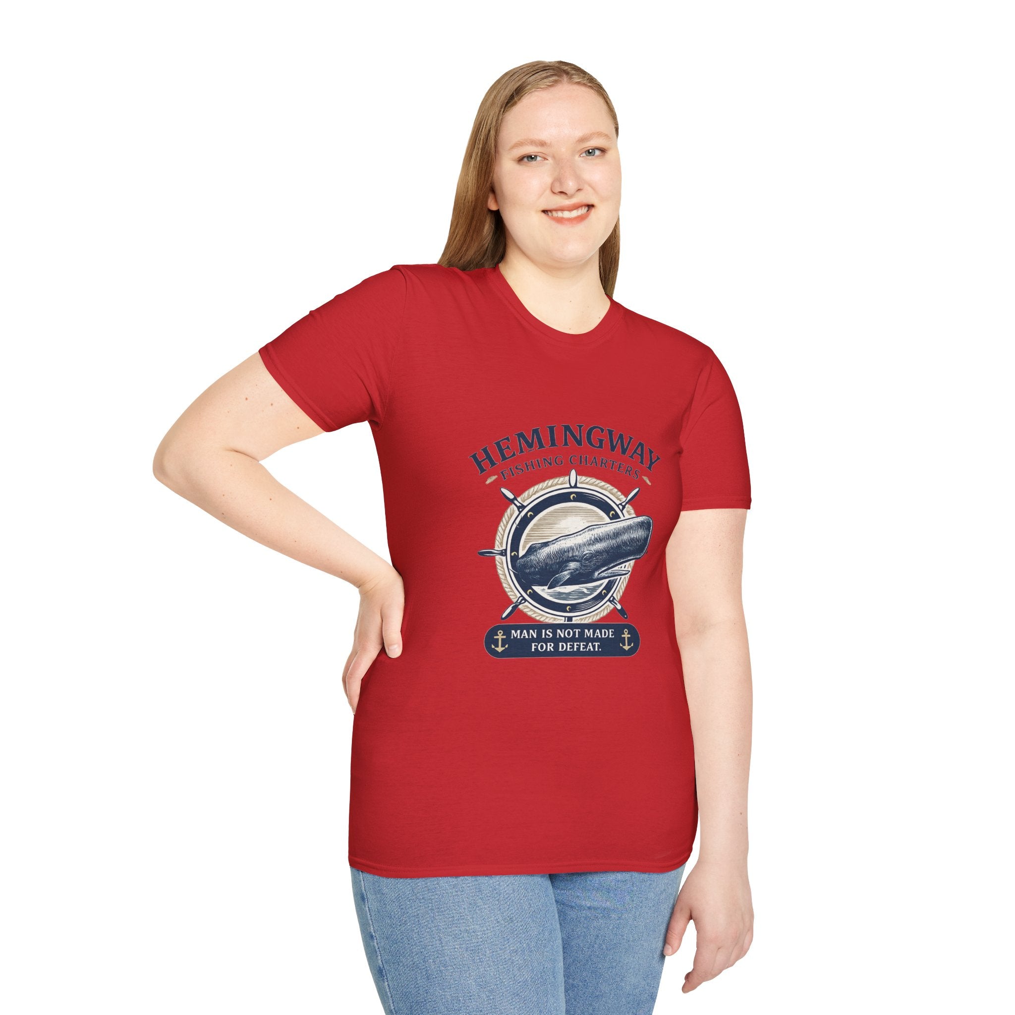 Hemingway Fishing Charters Tee – Vintage Literary Humor Tee