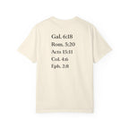'G.R.A.C.E.' Front Print with Scripture References Back (Christian Faith Tee)