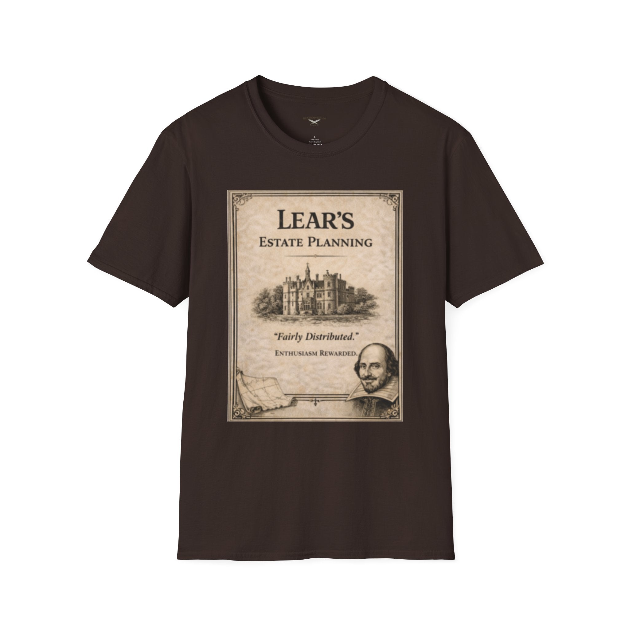 Lear’s Estate Planning T-Shirt – Vintage Literary Humor Tee