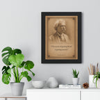 Twain on Getting Ahead -- Framed Vintage Literary Print -- The Author's Gallery