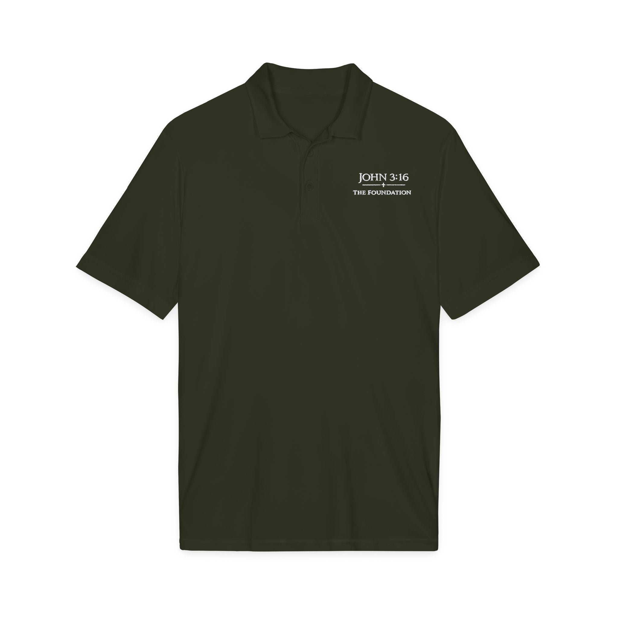 John 3:16 — Embroidered Polo  The Foundation Collection