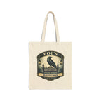 Poe's Bird Sanctuary Canvas Carry-All -- Vintage Literary Humor
