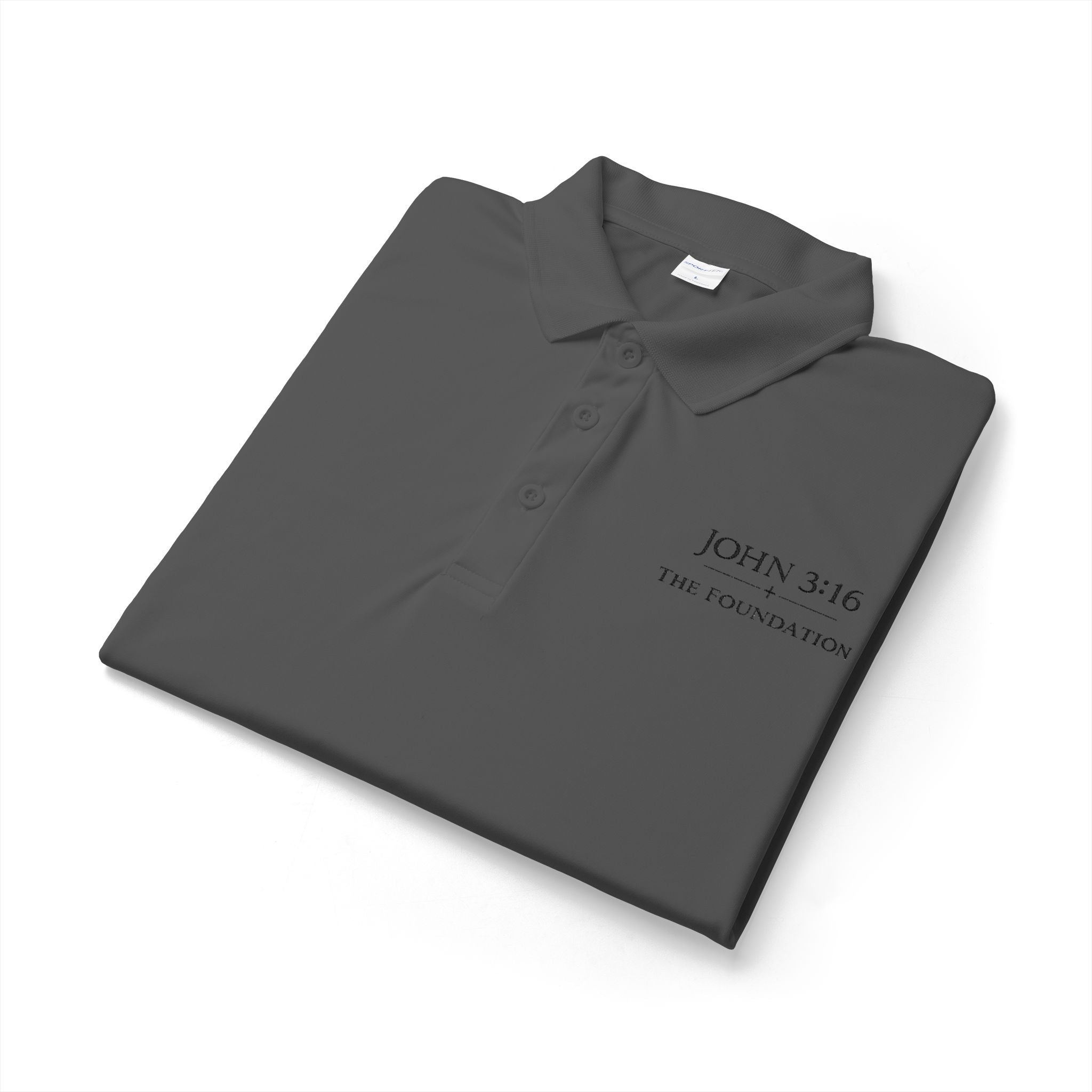John 3:16 — Embroidered Polo   The Foundation Collection (Light colors)