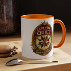 Lady of the Quilt Accent Coffee Mug — 'Legacy in Every Stitch' Quilting Gift