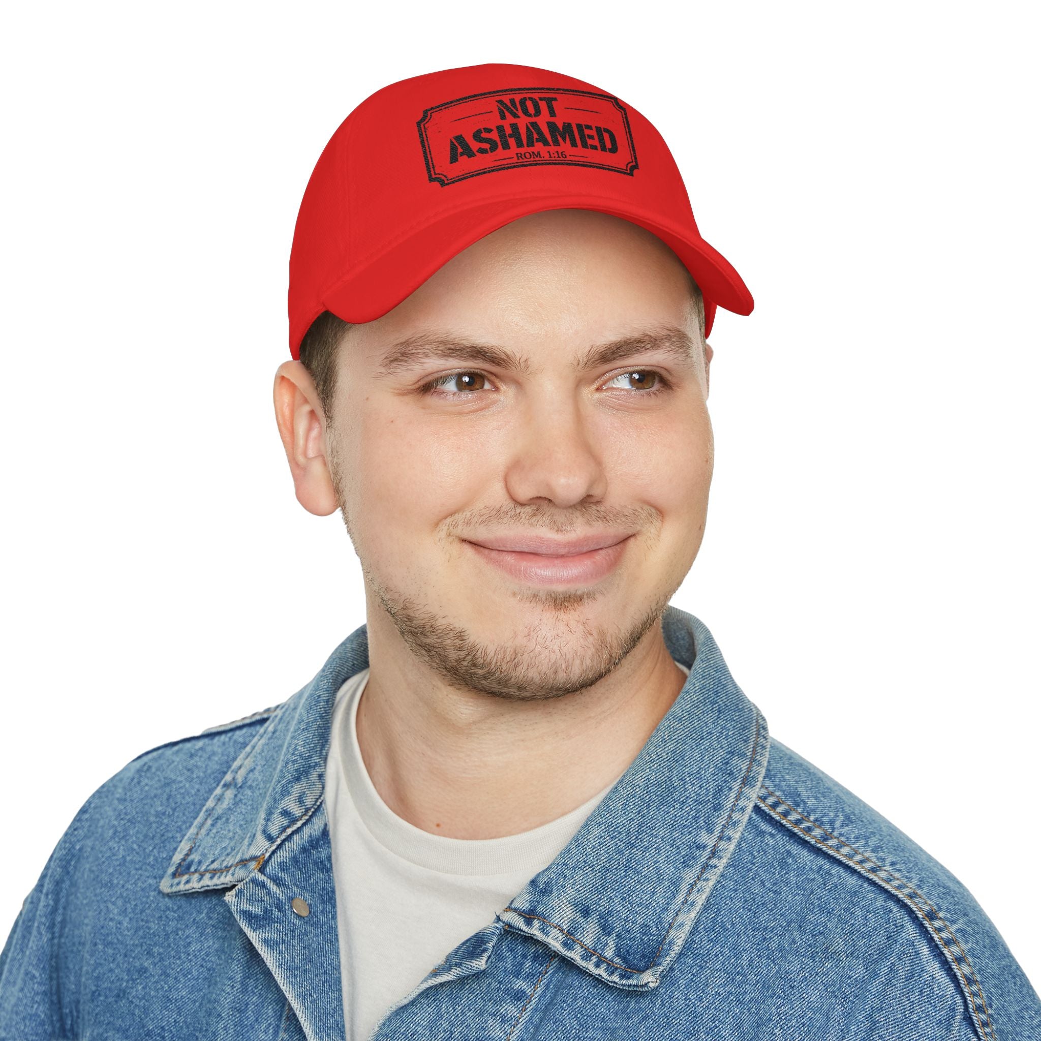 Not Ashamed — Romans 1:16 — Embroidered Cap | The Foundation Collection (Light Colors)
