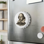 Shakespeare Bottle Opener — Vintage Bard Portrait Magnetic Bottle Opener