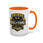 Recess Hall of Fame Coffee Mug — Class of 4th Grade Accent Mug (11/15oz)
