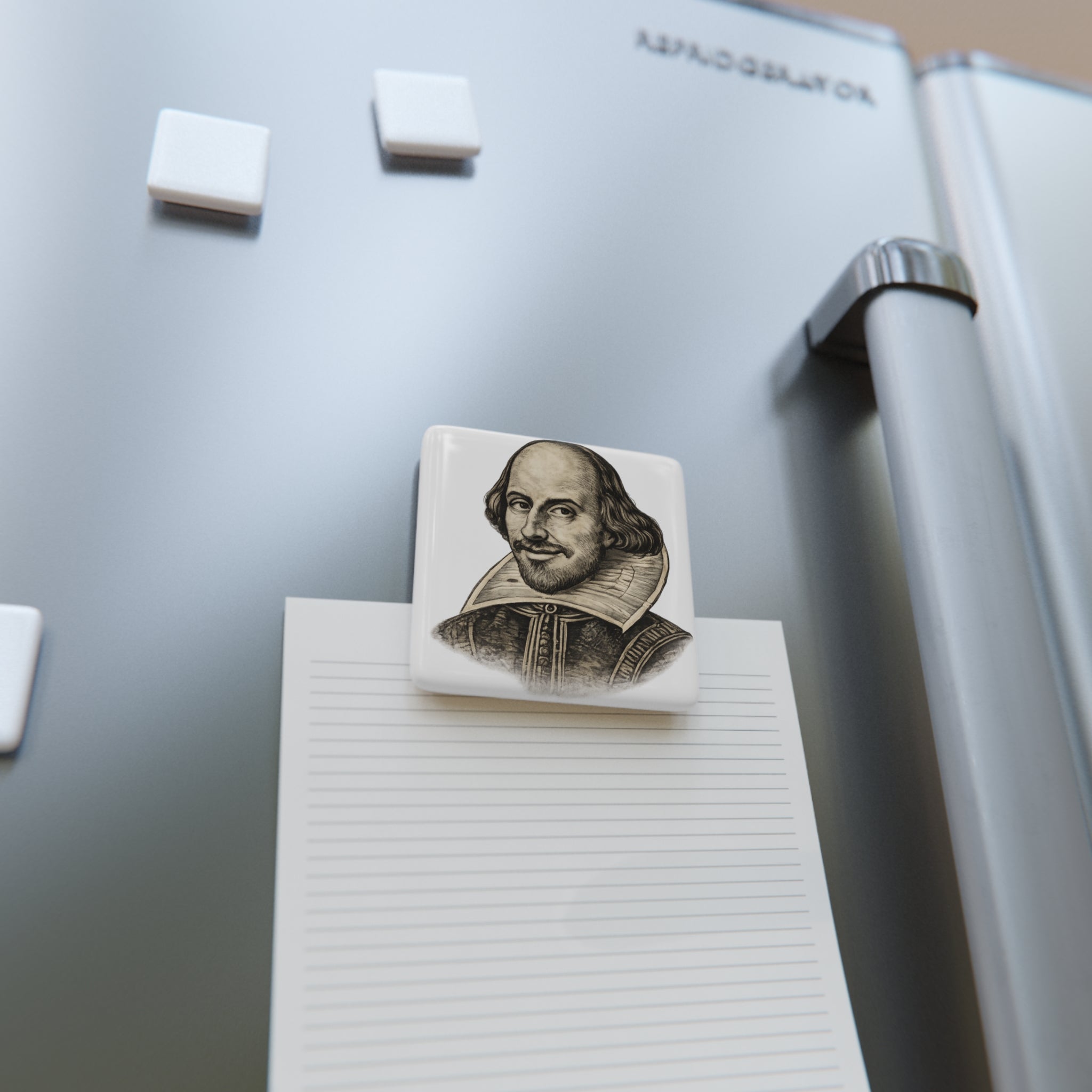 William Shakespeare — Porcelain Portrait Magnet  From The Author’s Gallery