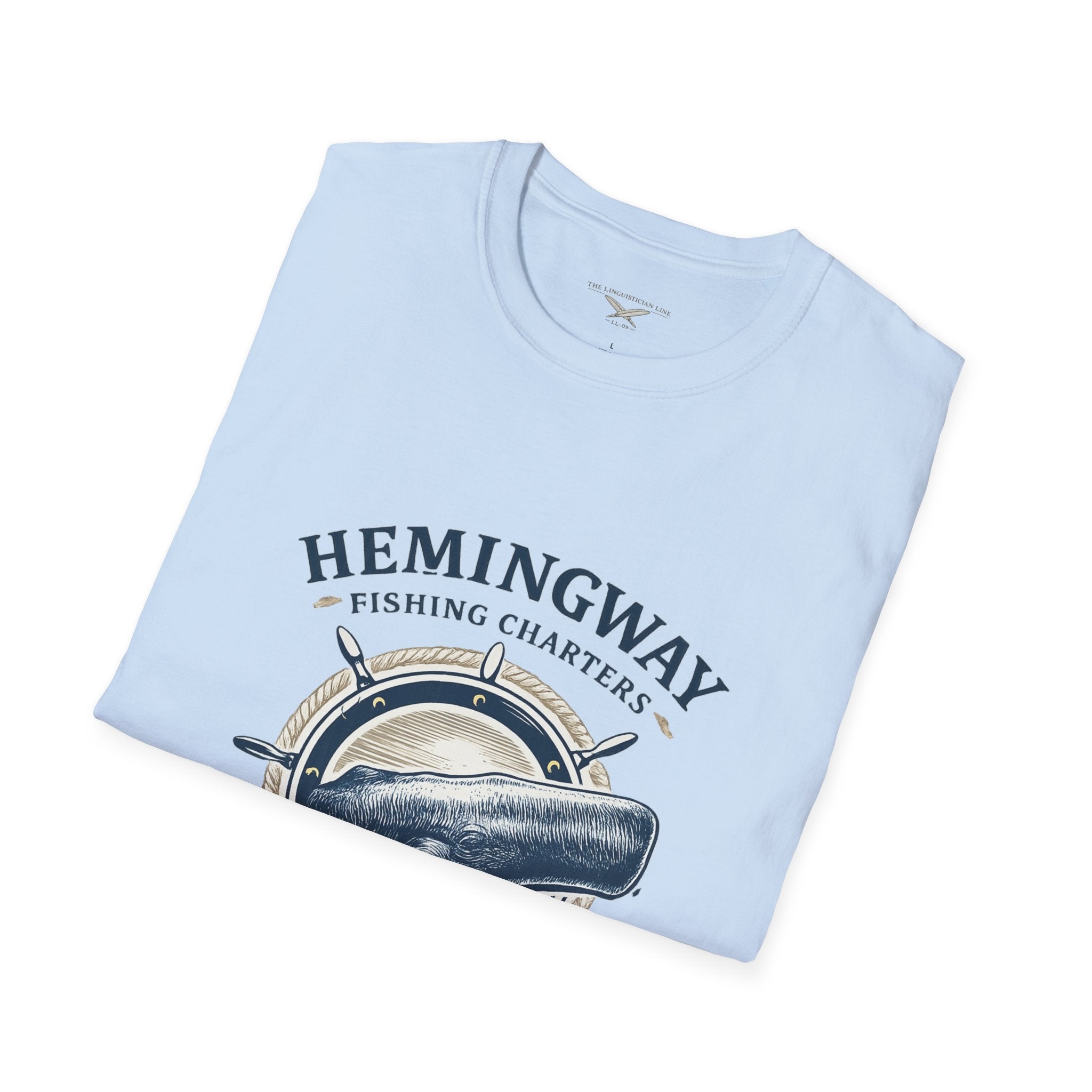 Hemingway Fishing Charters Tee – Vintage Literary Humor Tee
