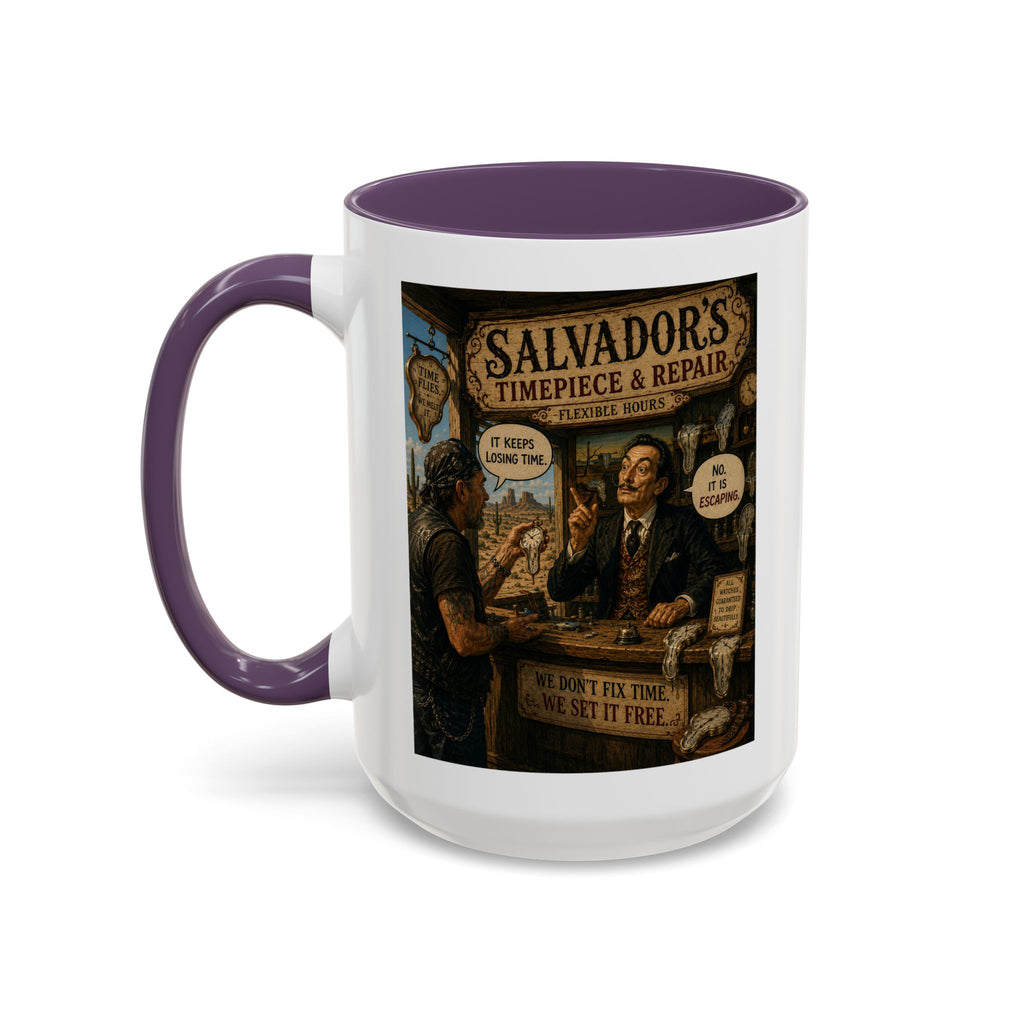 Salvador’s Timepiece & Repair Mug -- From The Road Scholar Society