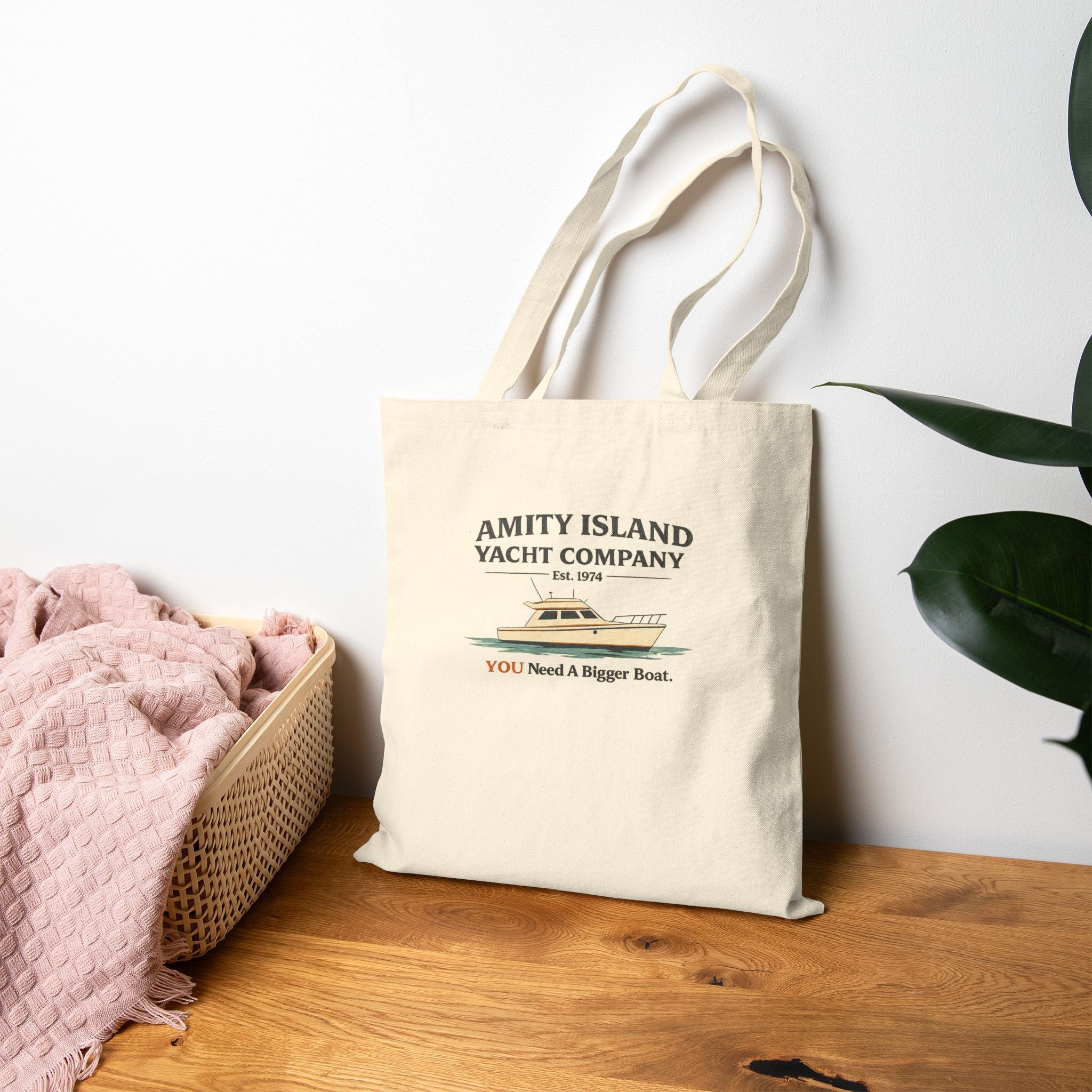 Amity Island Yacht Company Canvas Canvas Carry-All -- Vintage Literary Humor