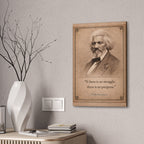 Frederick Douglass -- "If there is no struggle, there is no progress." -- Vintage Literary Canvas Piece