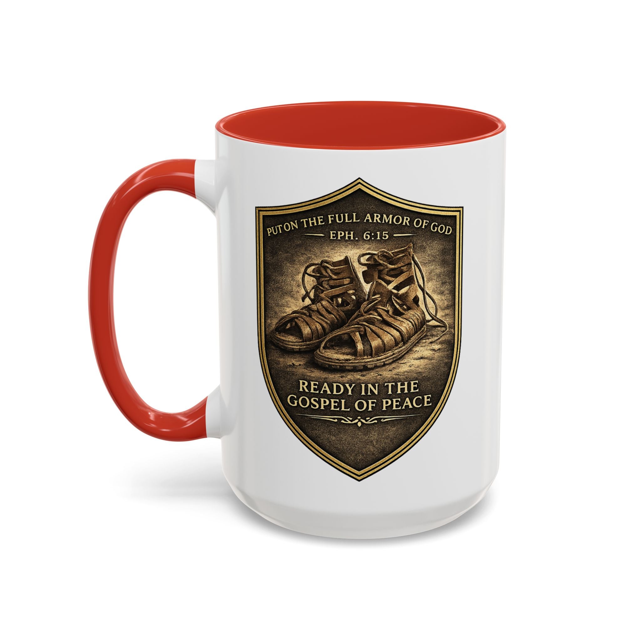 Ephesians 6:15 Coffee Mug — The Foundation Collection (15 oz)