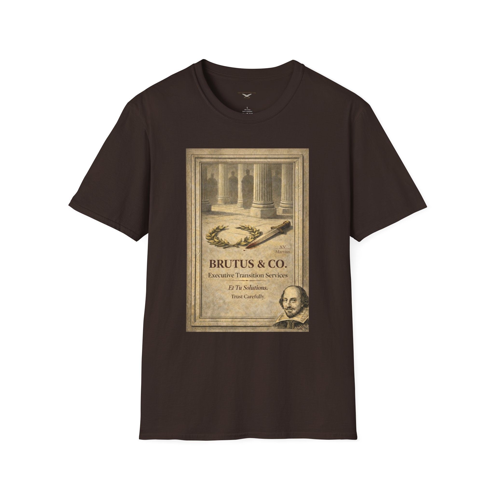 Brutus & Co. Executive Transition Services T-Shirt – Vintage Literary Humor Tee