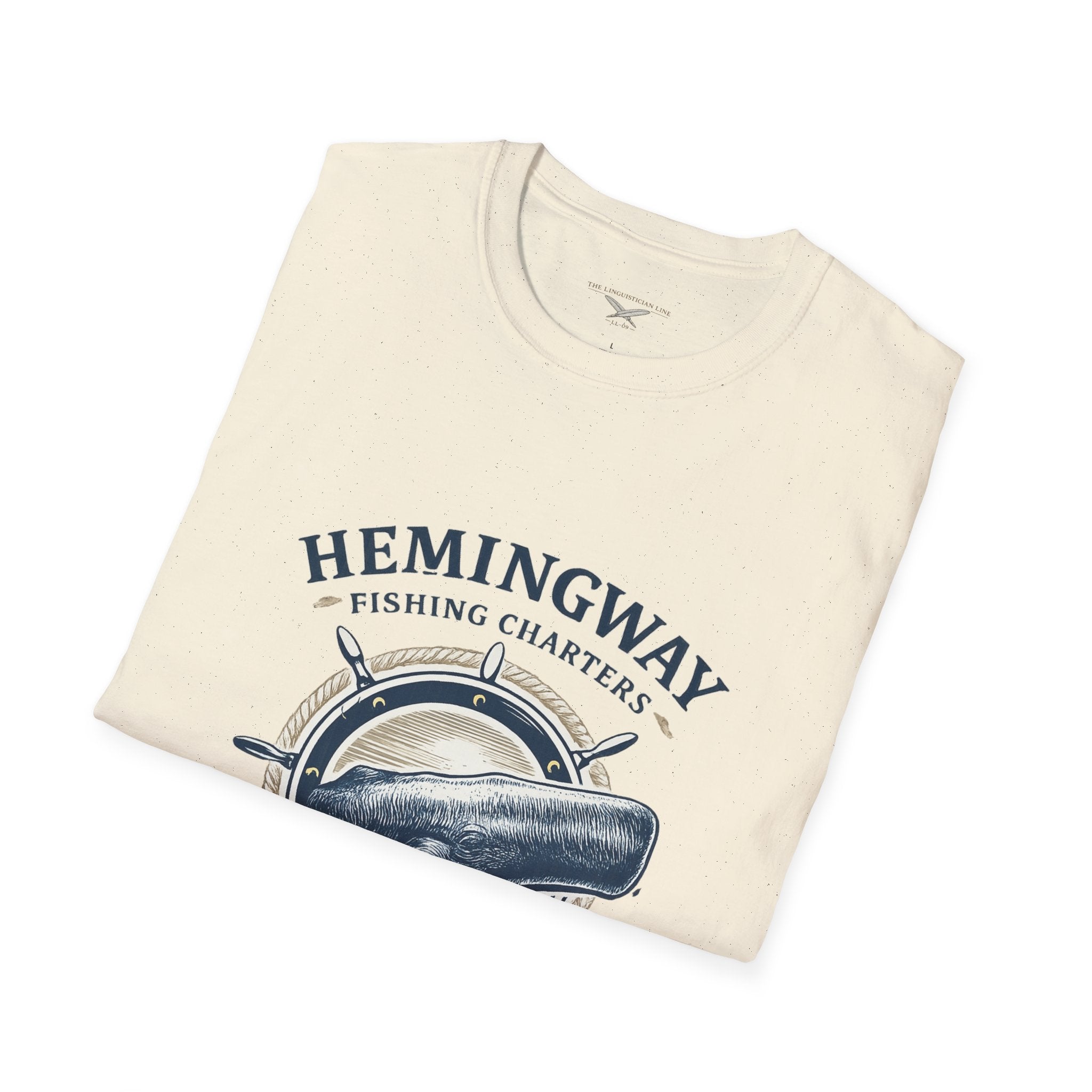 Hemingway Fishing Charters Tee – Vintage Literary Humor Tee