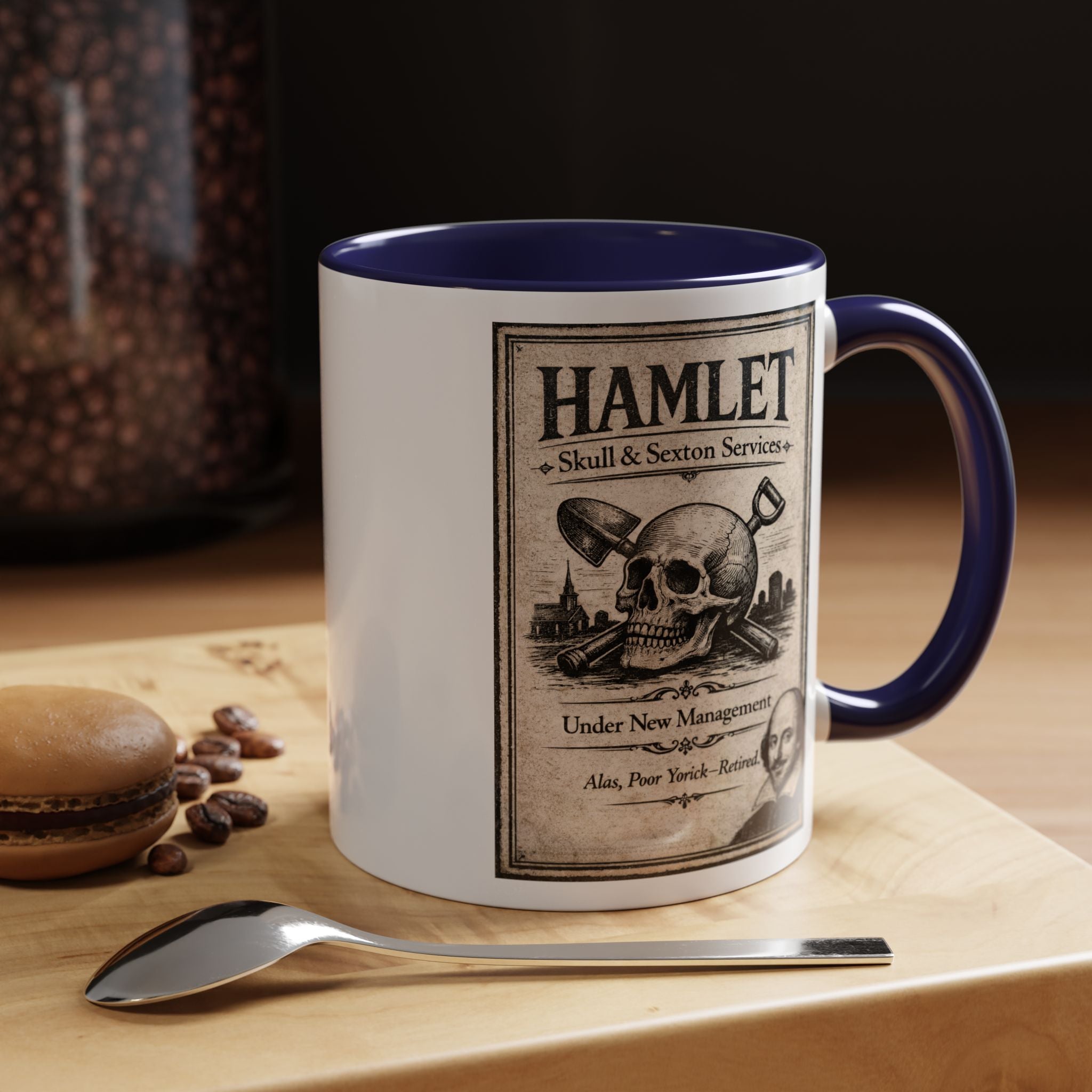 Hamlet Skull & Sexton Mug